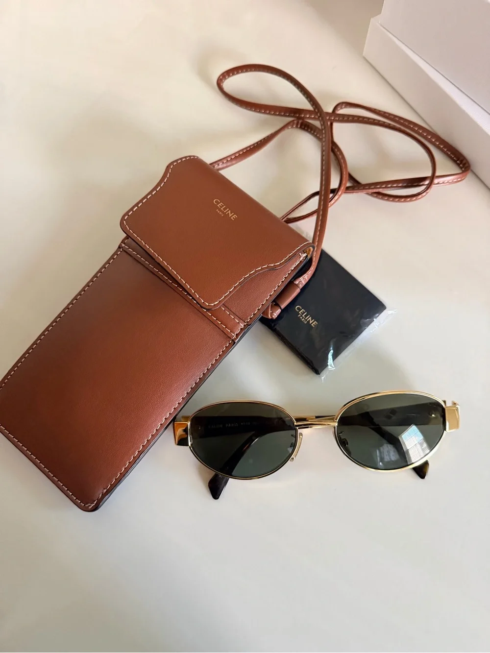Celine White and Black Logo Luxury Gift Box
